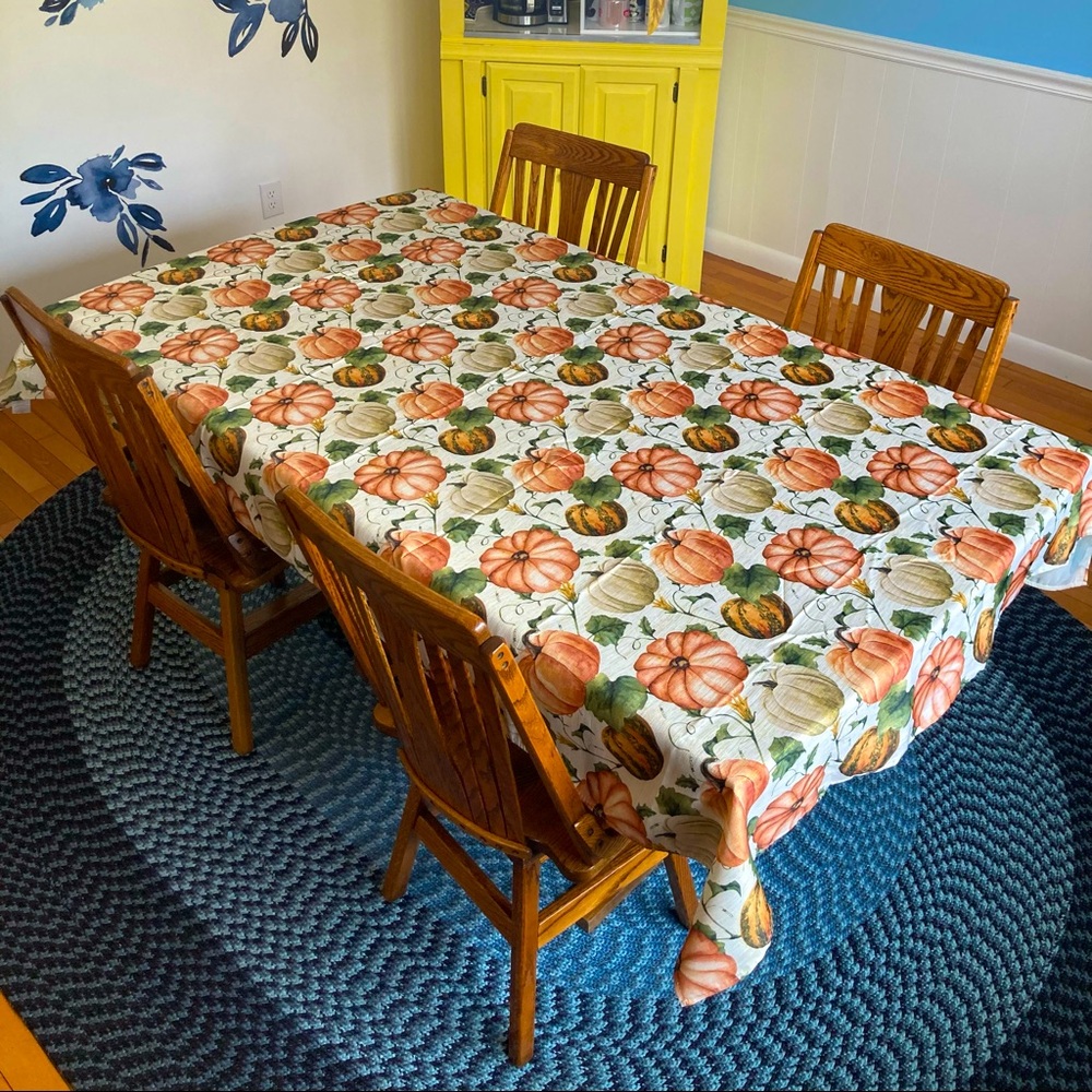 80” x 60” fabric table cloth